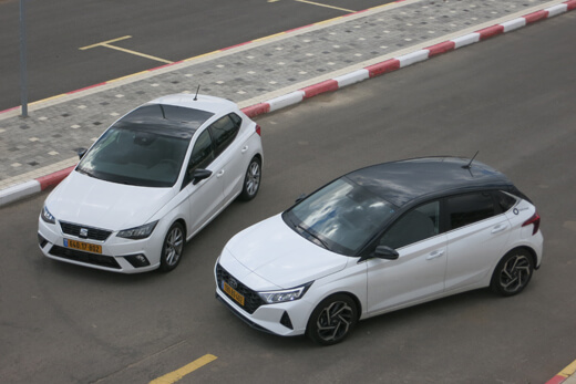 סיאט איביזה מול יונדאי i20 סיאט איביזה מול יונדאי i20
